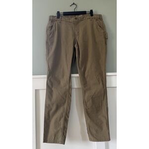 Carhartt Pants Womens Slim Fit Work Utility Cargo Casual Beige Tan Size 14